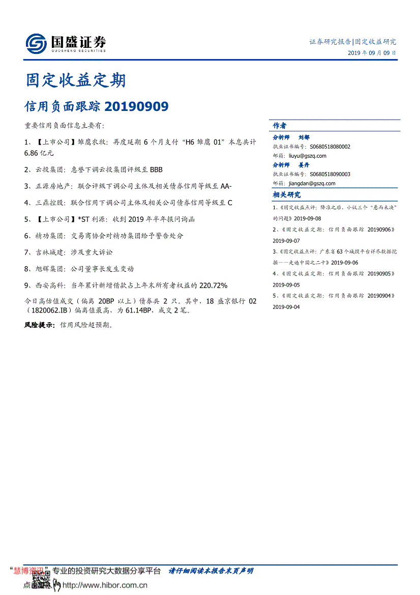 其中,18盛京银行02(1820062.ib)偏离值最高,为61.14bp,成交2笔.