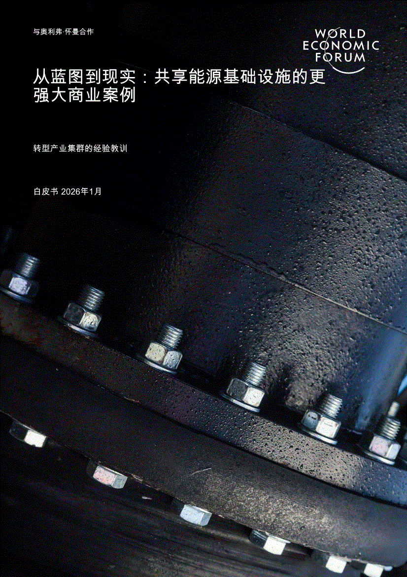 世界经济组织-从蓝图到现实：共享能源基础设施的更强大商业案例（英译中）-260123-研究报告-机构资讯-迈博汇金