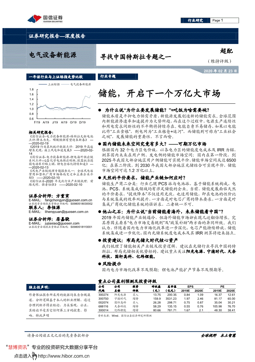当前位置: > 首页 > 研报详细页股票名称:电气设备